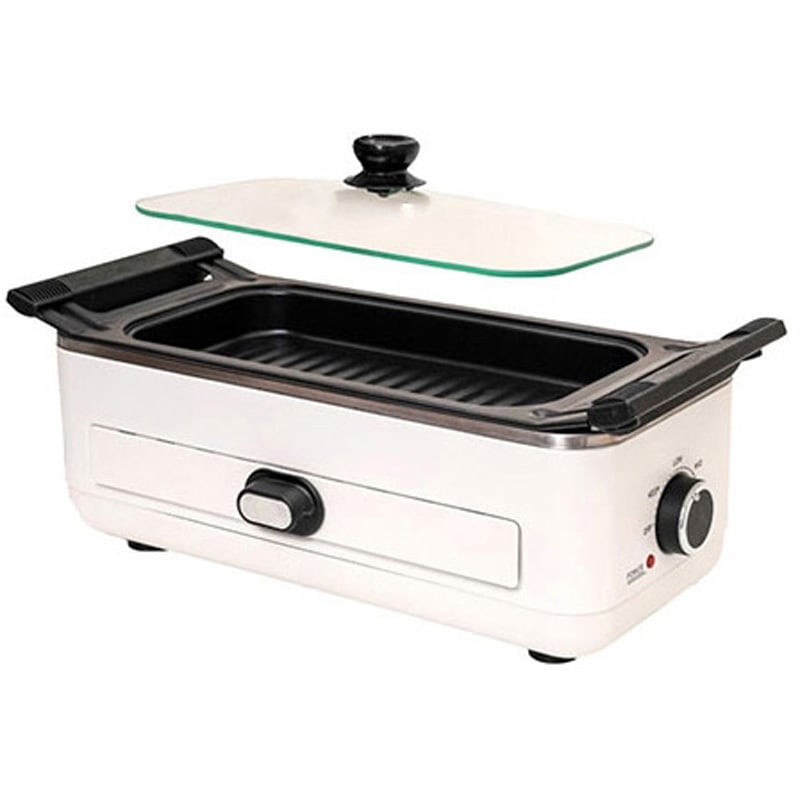 S-SLG21W 無煙で美味しい 肉と魚のWグリル 1個 サンコー(電子機器) 【通販モノタロウ】