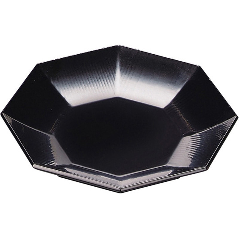 55010030 木製 7.2寸 八角カンナ目盛器 黒漆塗 1個 福井クラフト 【通販モノタロウ】