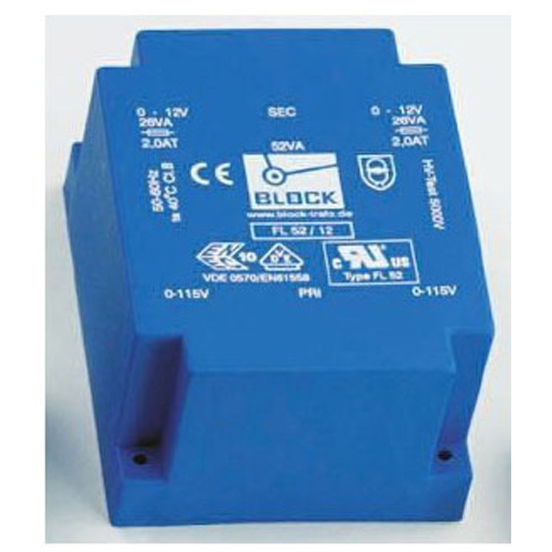FL 42/12 基板実装用トランス 一次側 115V ac 230V ac 二次側 12V ac 1個 BLOCK 【通販モノタロウ】