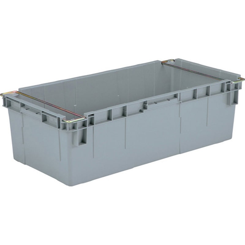 21540001GL802 サンバケット 160N 水抜孔有り ハンドル付 ライトグレー アズワン 1個 21540001GL802