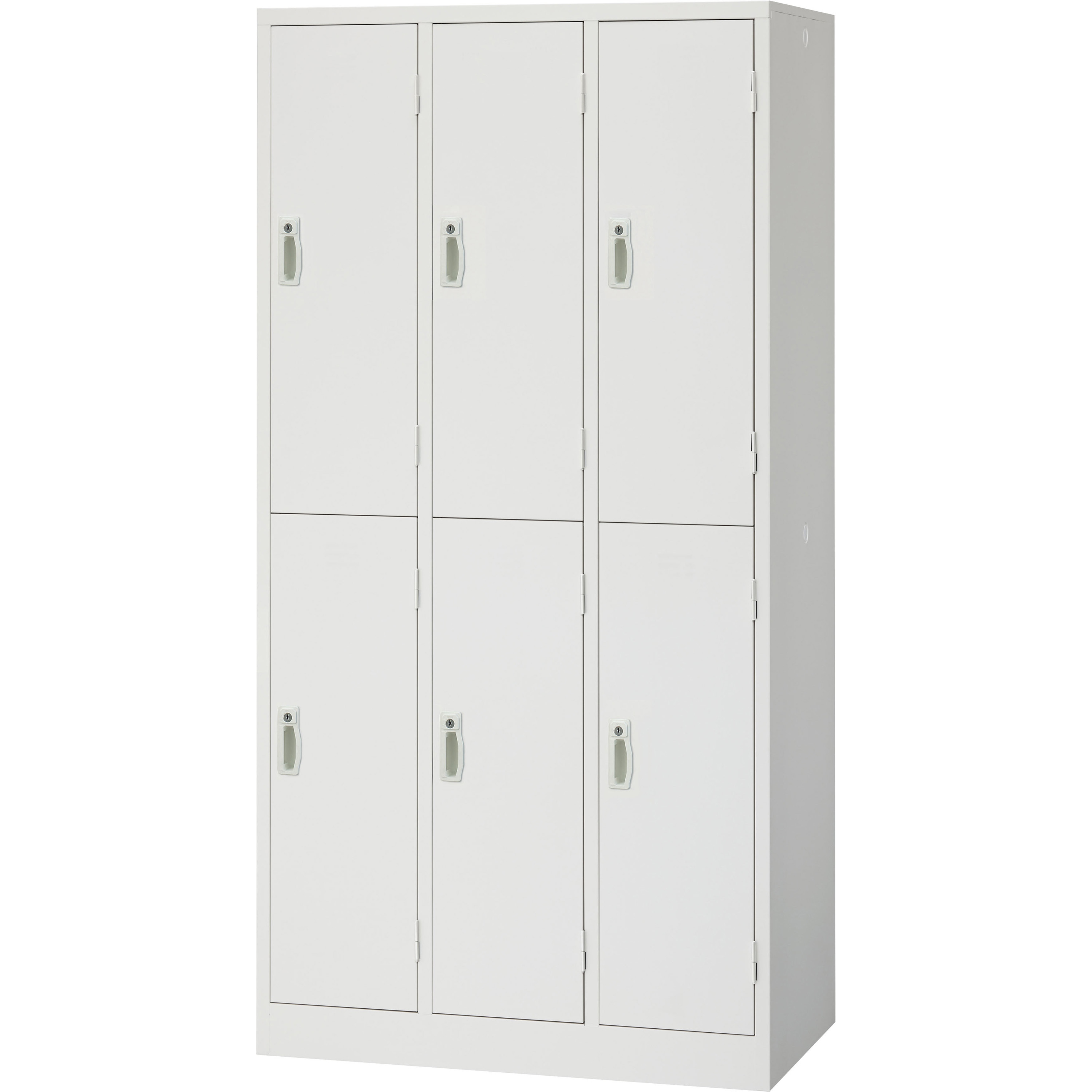 プラス 更衣ロッカー8人用 シリンダー錠 幅900×奥行515×高さ1790mm 送料無料】 8人用 スチールロッカー 鍵付き ホワイト 業務用 幅900