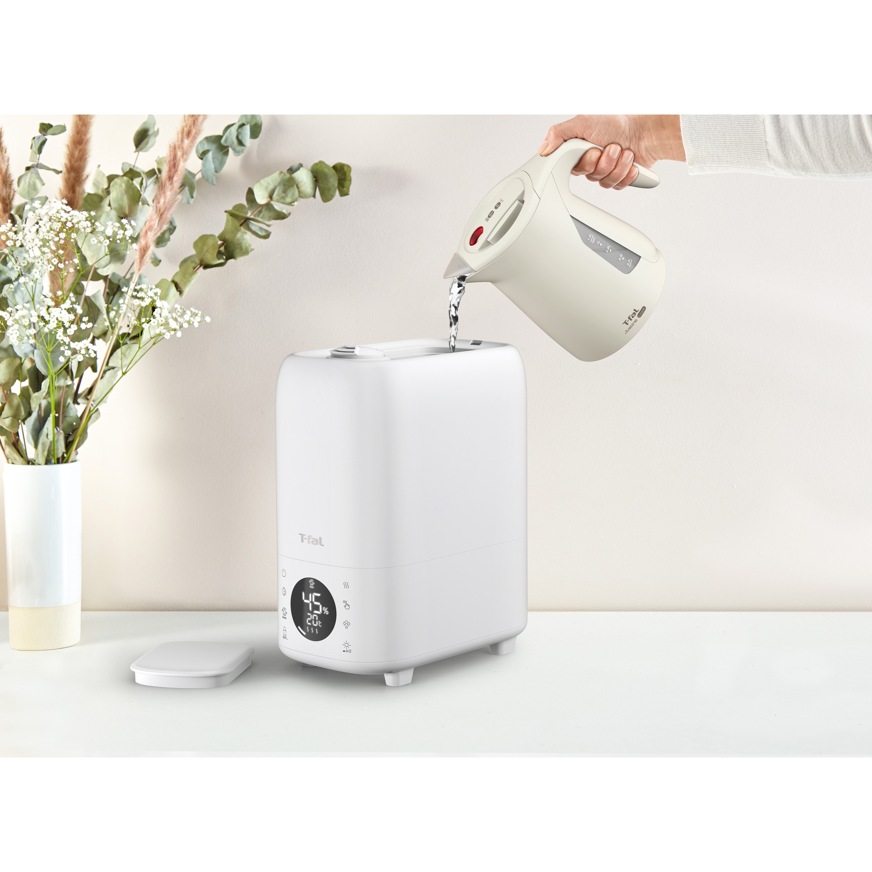 HD6080J0 加熱超音波式加湿器 スチーム アンド ミストL 8L T-fal