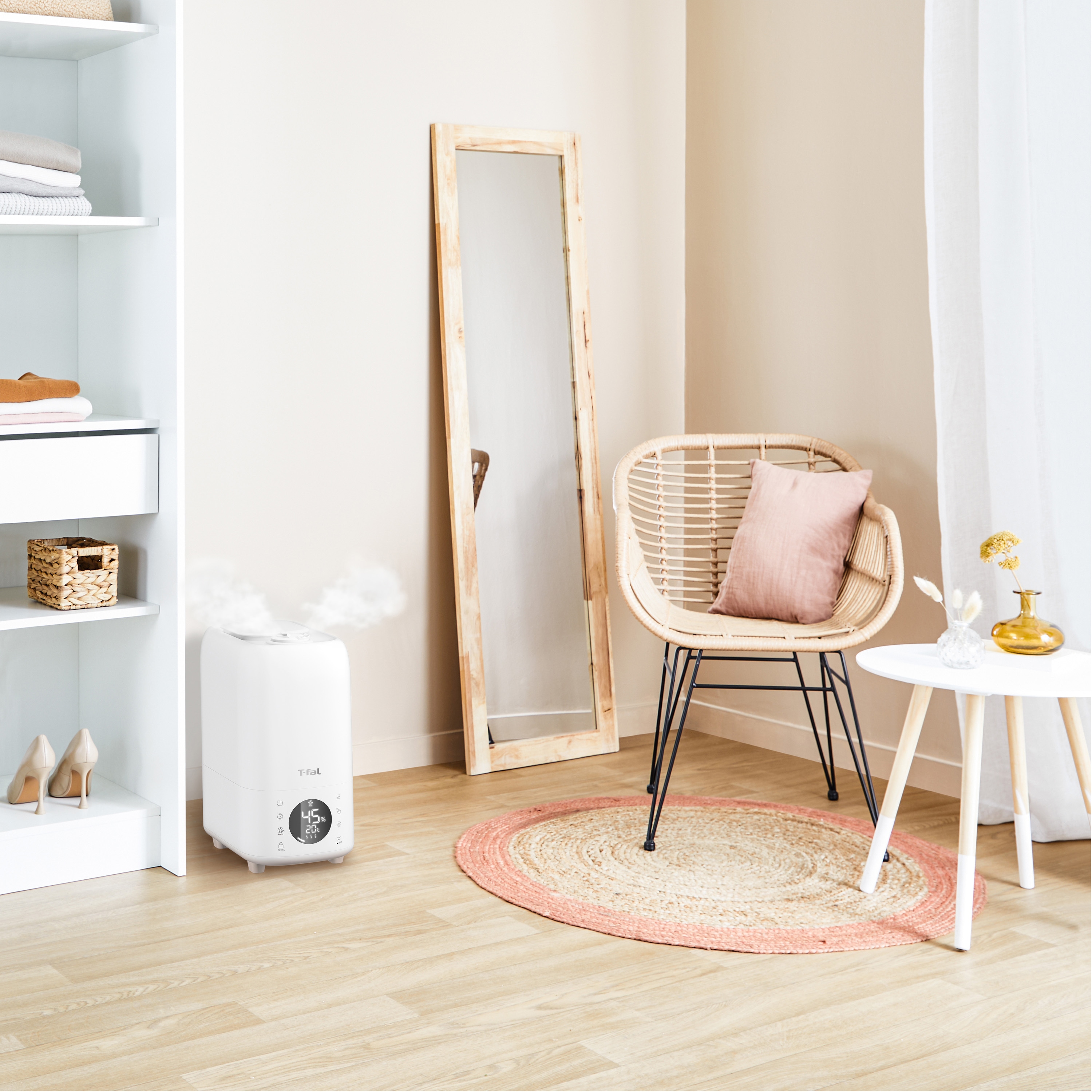 HD6080J0 加熱超音波式加湿器 スチーム アンド ミストL 8L T-fal