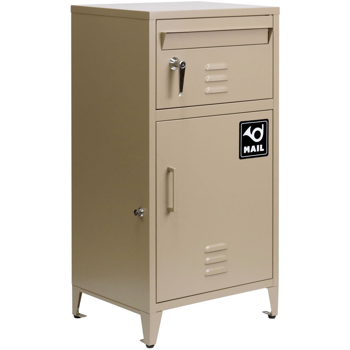 DB-001BEI 【horn/ホルン】ポスト一体型宅配ボックス ”No.01” 1台