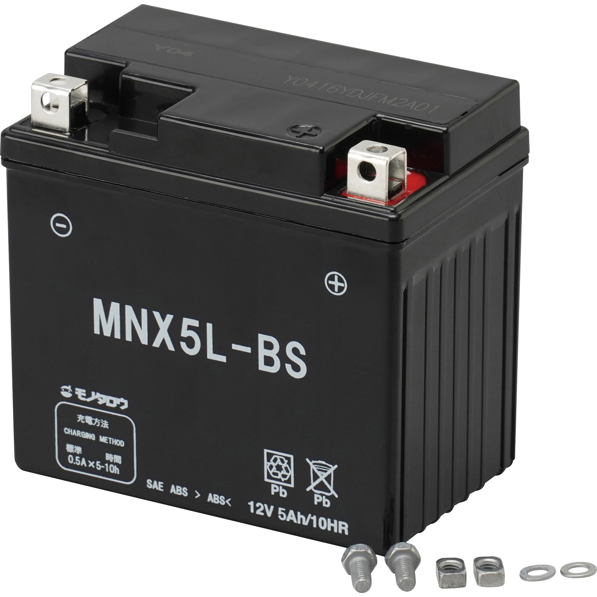 MNX5L-BS バイク用12Vバッテリー ゲルタイプ 1個 モノタロウ 【通販