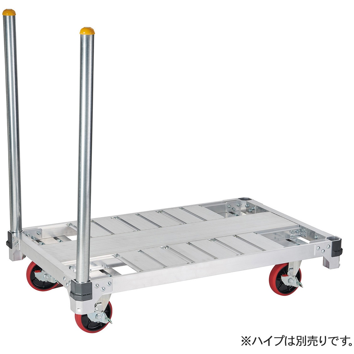 FC4-1275 アルミ運搬車 イットン台車 FC 長谷川工業 ストッパー 4輪
