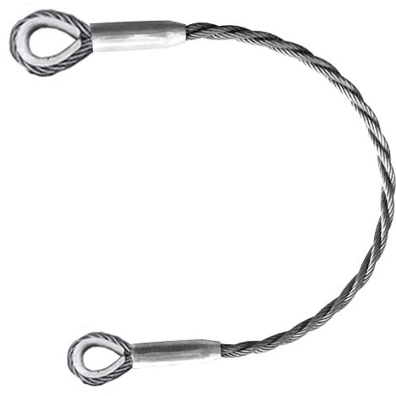 ワイヤーロープ TRUSCO ワイヤーロープスリング Aタイプ アルミロック 18mmX6m TWAL