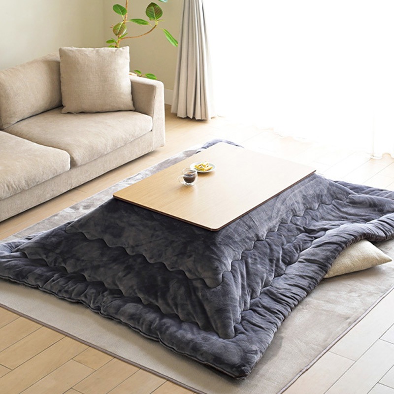 新品外箱不良品 山善 テーブルこたつ HLT-10570(WBR) こたつテーブル80