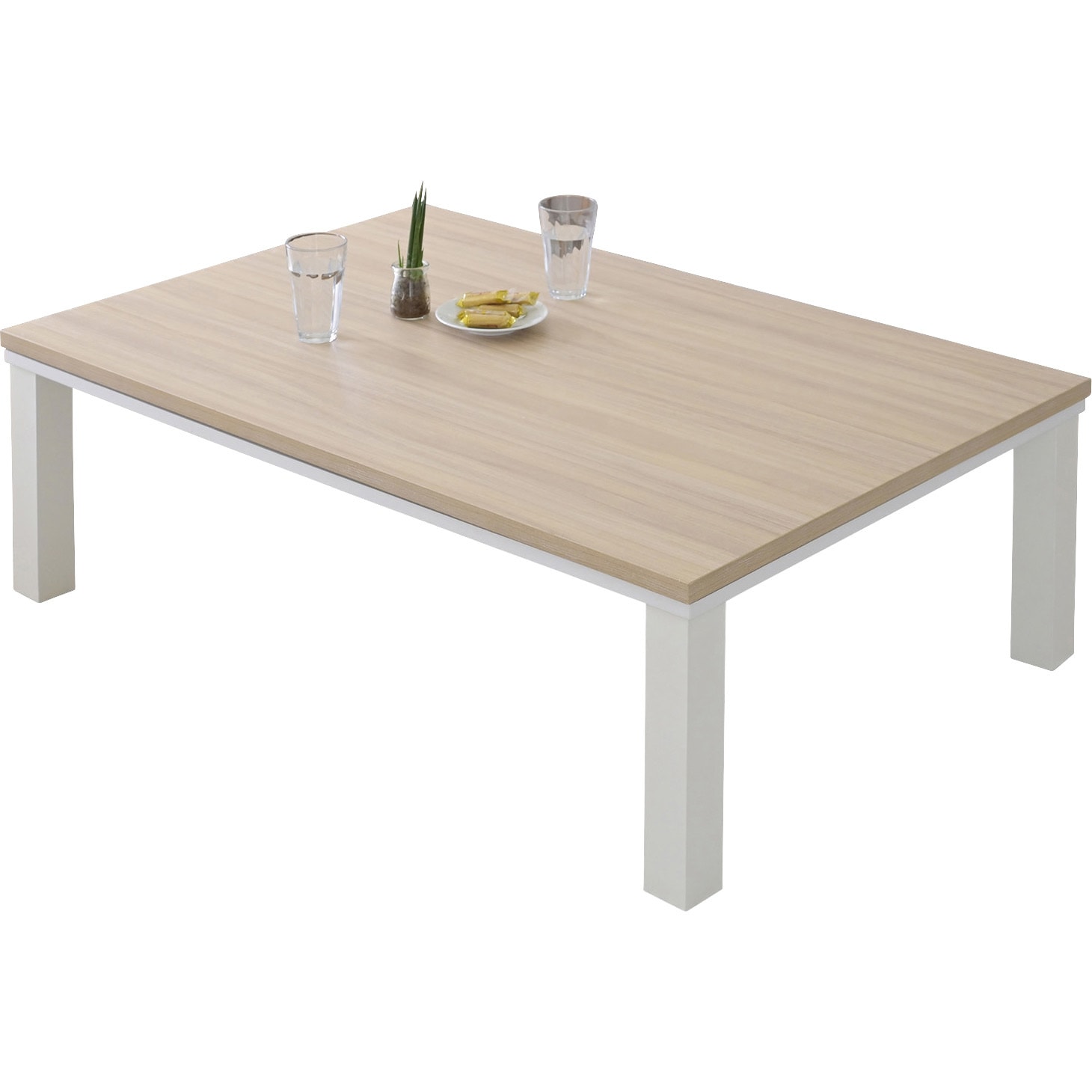 HLT-F12080(ENMWH) こたつ本体 こたつテーブル 120×80cm YAMAZEN(山善