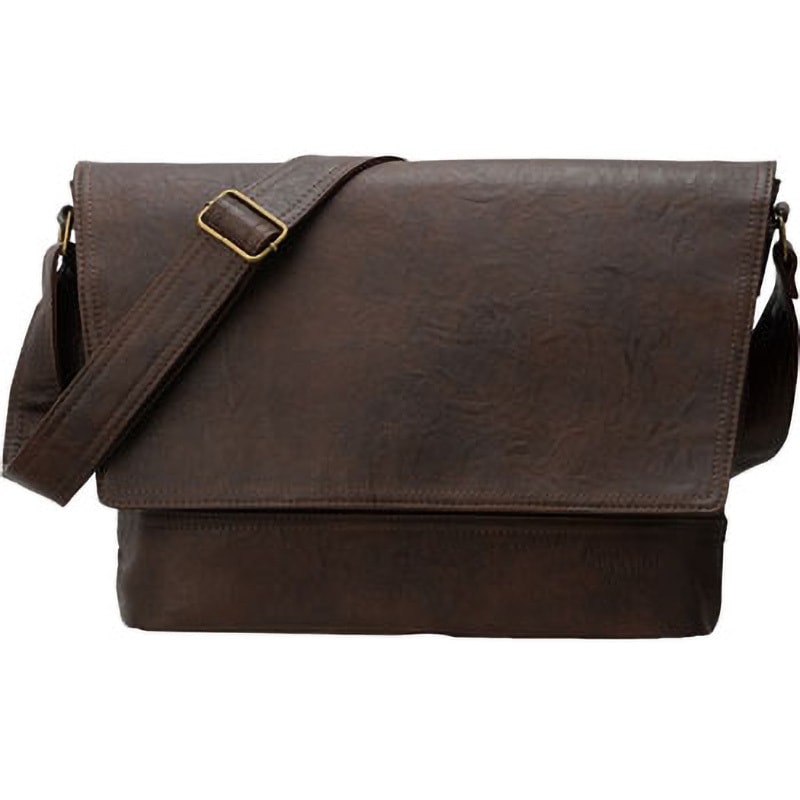 ブラウンレザー メッセンジャーバッグ FOSSIL ショルダーバッグ フォッシル メッセンジャーバッグ