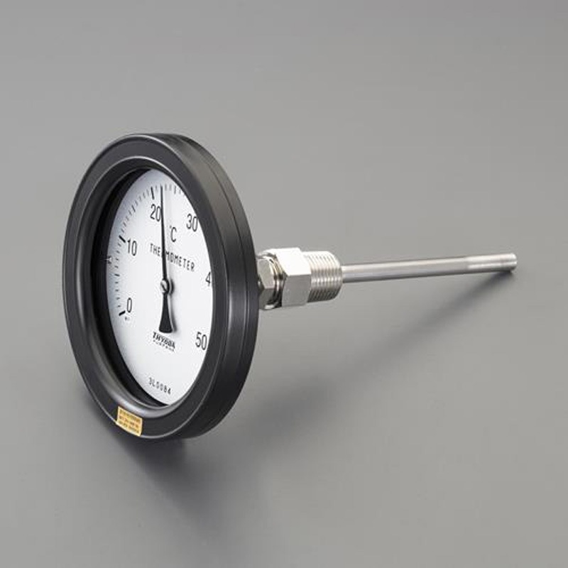 EA727AE-3 0-100℃ バイメタル式温度計(屋外用) エスコ 1個(1個) EA727AE-3