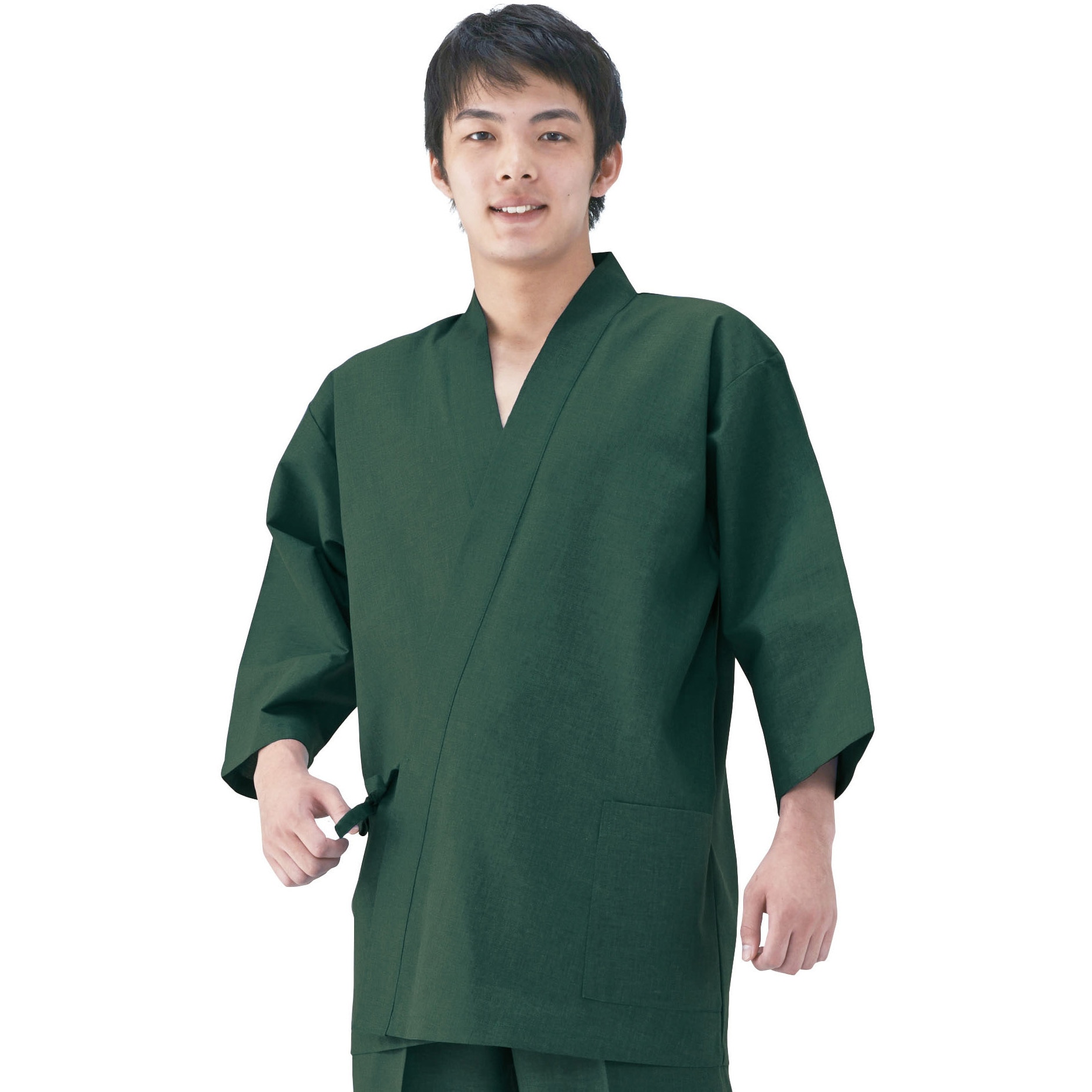 KG309-グリーン-L KG309 清涼甚平 上衣 興栄繊商 グリーン/Lタイプ