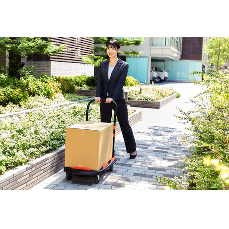 MPK-780-BK 軽量樹脂製運搬車 カルティオ(新型)(折りたたみハンドル