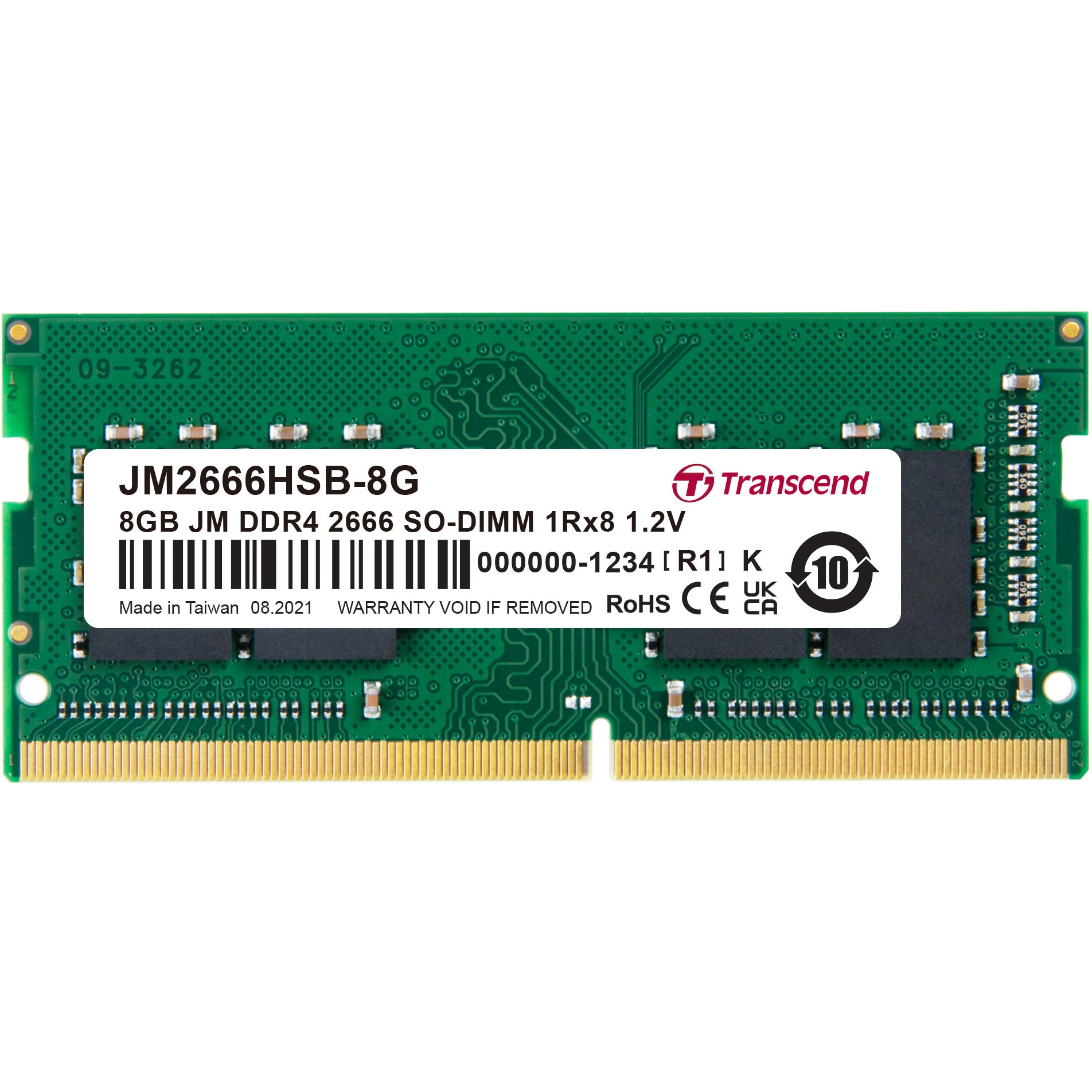 Transcend JM2666HSB-8G DDR4 8GB 2枚 JM2666HSB-8G ノートPC用メモリ DDR4 SO-DIMM TRANSCEND(トランセンド