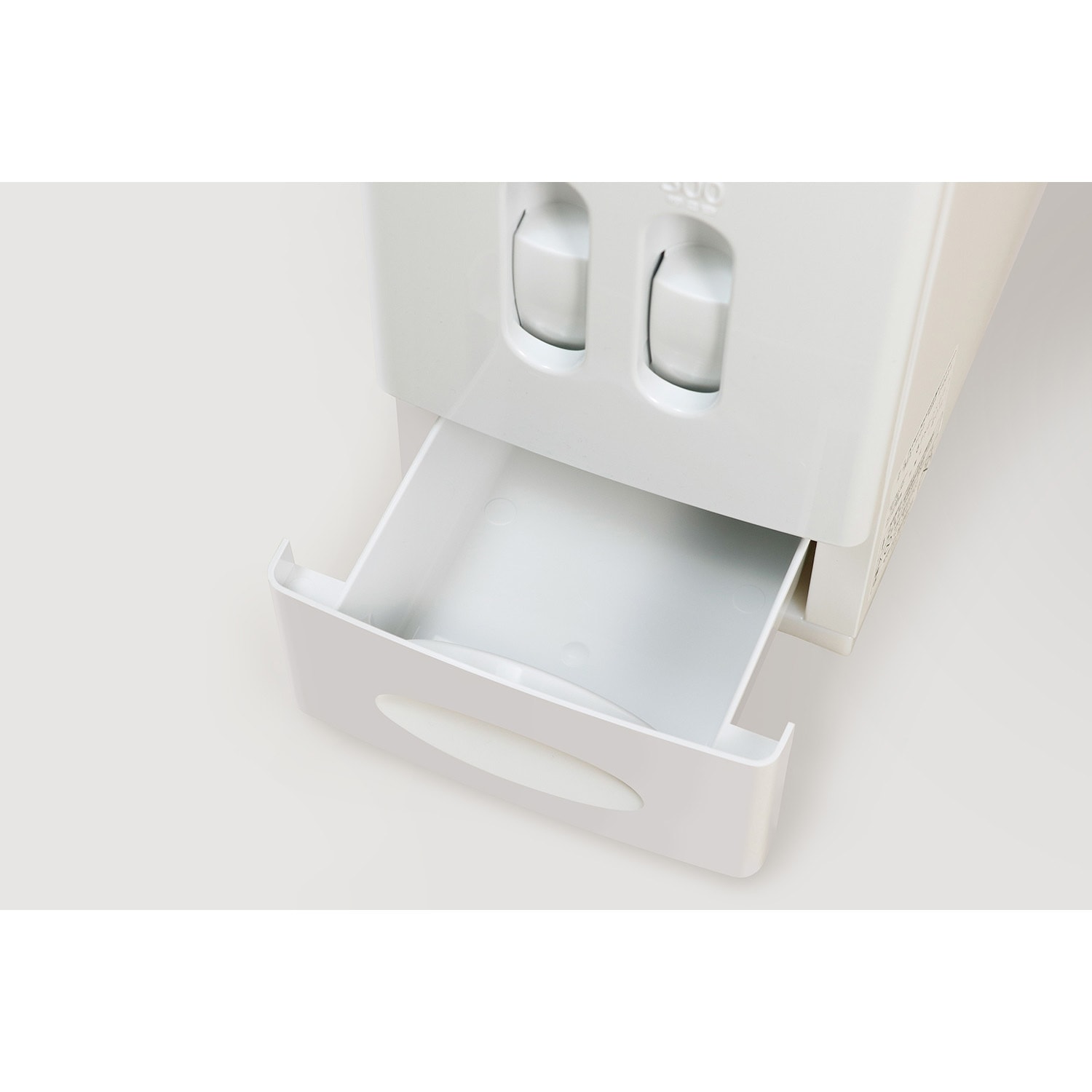 MA-3903 ハイザー無洗米対応計量米びつ リブプラス オフホワイト色