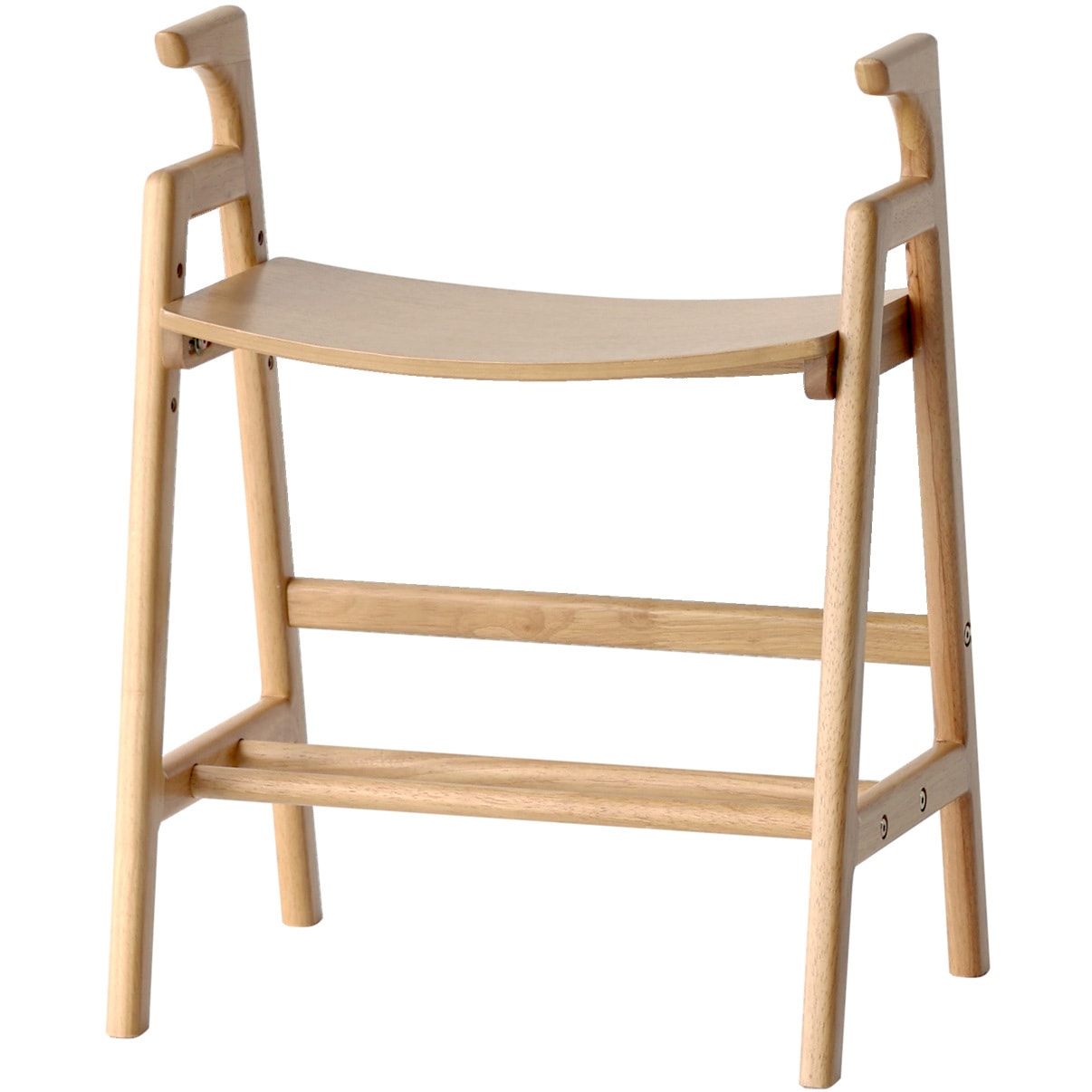 ILC-3734NA アームベンチ クレスト 市場 ナチュラル色 幅485mm奥行