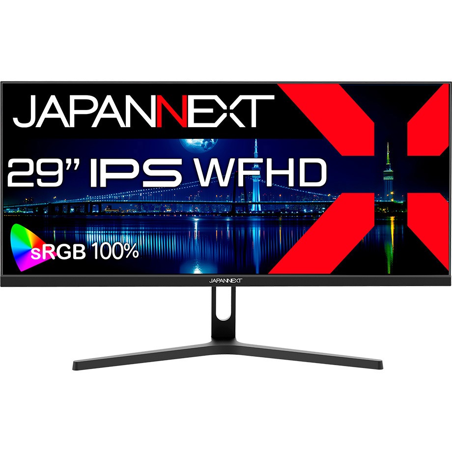 JN-IPS292WFHD 液晶ディスプレイ 29型/2560×1080/HDMI、DP×1/ブラック/スピーカー有/2年保証 JAPANNEXT パネル駆動方式IPS(ADS) 非光沢 応答速度14ms