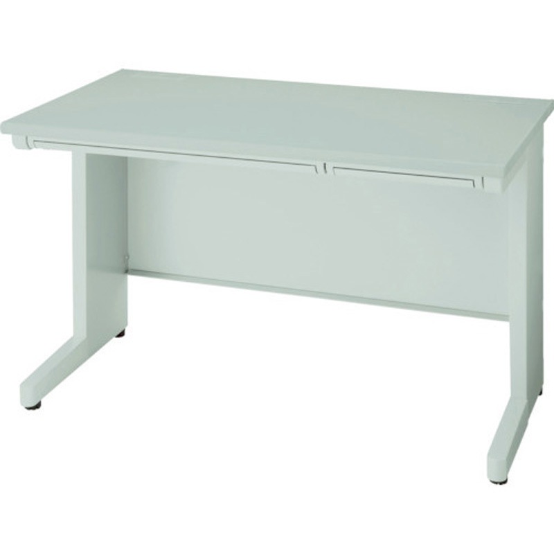 NEDH127F-AWH 平デスク NEDH型 引出し付きタイプ ナイキ ウォームホワイト色 高さ720mm間口1200mm奥行700mm  NEDH127F-AWH