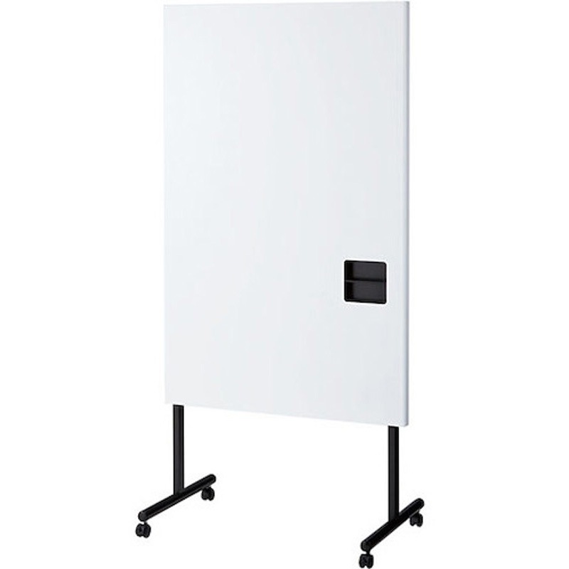 BBR-0918WW-B ミーティングボード ナイキ 脚付無地 両面ホワイトボードタイプ 幅900mm高さ1800mm  BBR-0918WW-B