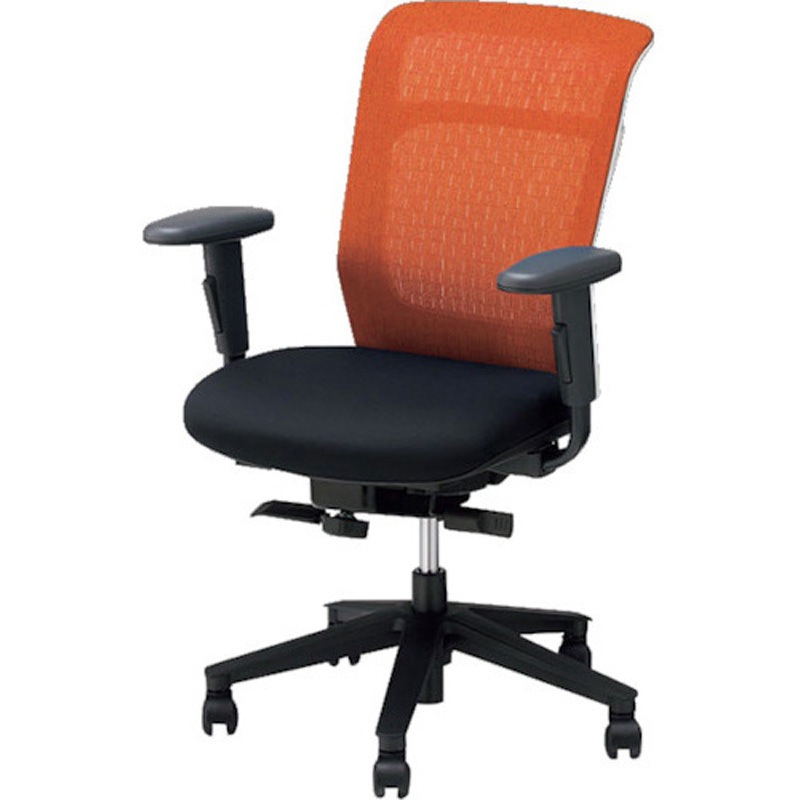 PAEN511FA-TBLB 事務用チェア パウザPEAN型(可動肘付) ナイキ 肘掛有 ブラック 高さ875～960mm幅605mm奥行630mm  PAEN511FA-TBLB