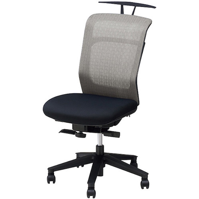 PAENB510FH-TGLB 事務用チェア パウザPAEN型(肘なし ハンガー付) ナイキ ブラック 高さ945～1030mm幅470mm奥行695mm