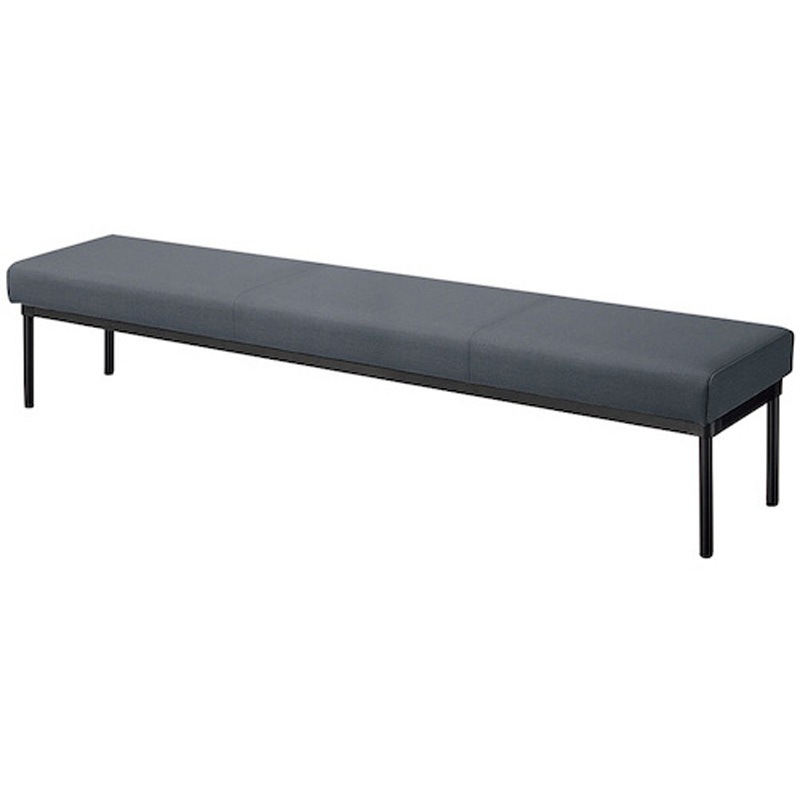 RC2108-CH ロビーチェア 210型(背なし) ナイキ チャコール色 高さ410mm幅1800mm奥行470mm  RC2108-CH