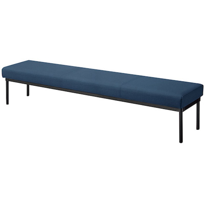 RC2108-NV ロビーチェア 210型(背なし) ナイキ ネイビー色 高さ410mm幅1800mm奥行470mm  RC2108-NV