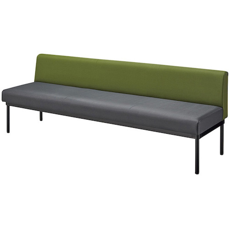 RC2108L-CHMGR ロビーチェア 210型(ローバック) ナイキ 高さ680mm幅1800mm奥行580mm  RC2108L-CHMGR