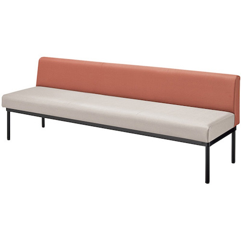 RC2108L-IVCP ロビーチェア 210型(ローバック) ナイキ 高さ680mm幅1800mm奥行580mm  RC2108L-IVCP