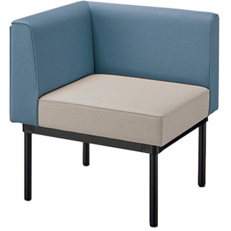 RC210KL-IVLBL コーナーチェア 210型(ローバック) ナイキ 高さ680mm幅580mm奥行580mm  RC210KL-IVLBL