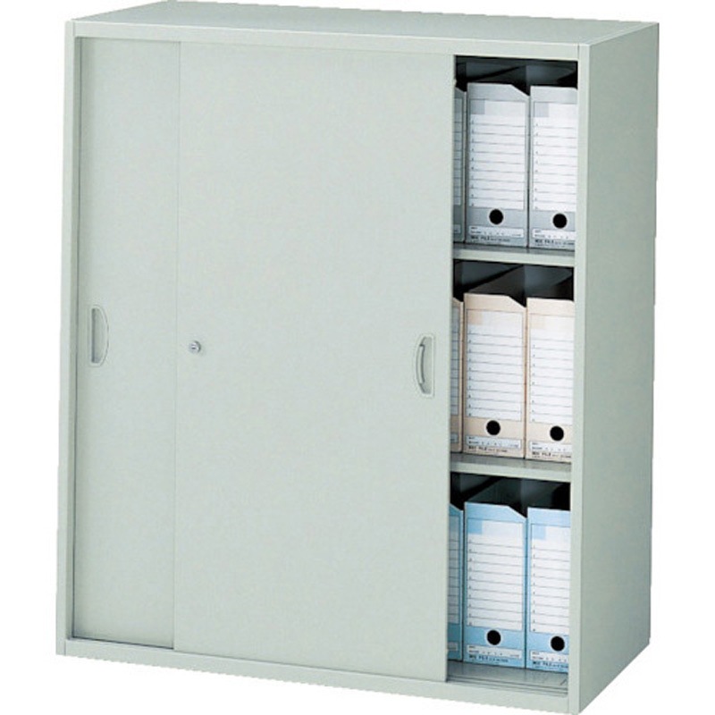 NWS-0911H-AW 引違い書庫 NWS型 ナイキ ウォームホワイト色 シリンダー錠付タイプ