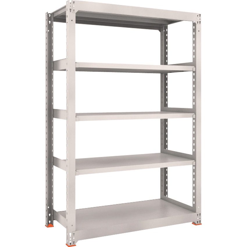 M3-6655-SFC M3型中量棚 単体 免震樹脂ベース付 TRUSCO ネオグレー色 スチール 5段 間口1861mm奥行481mm高さ1811mm  M3-6655-SFC 38,337円