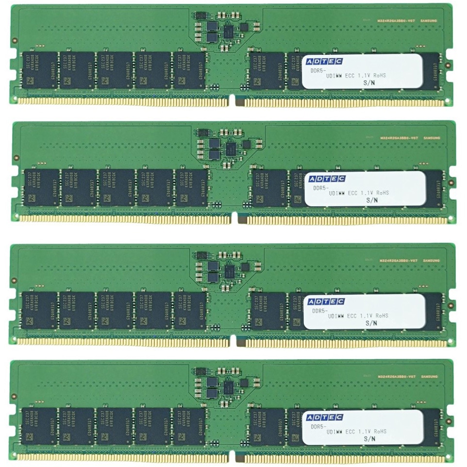 ADS5600D-E32GDB4 DDR5-5600 UDIMM ECC アドテック ピン数(ピン)288