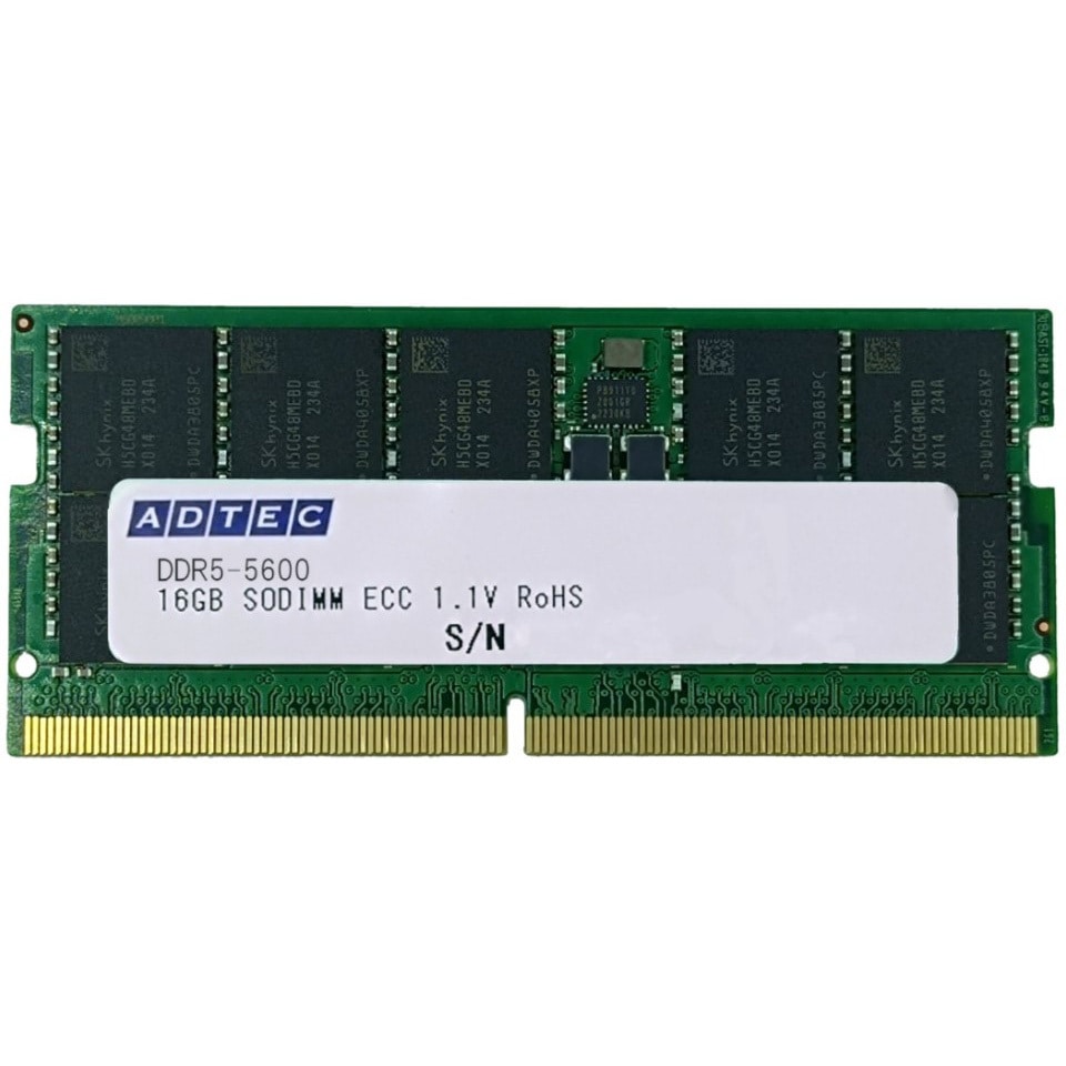 ADS5600N-E16GSB DDR5-5600 SO-DIMM ECC アドテック ピン数(ピン
