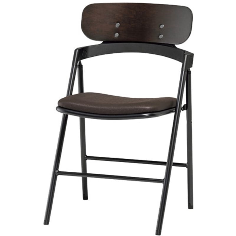 CF77-MXD 折りたたみ椅子 ビニールレザー張り CF77-MXDシリーズ サンケイ ブラウン色