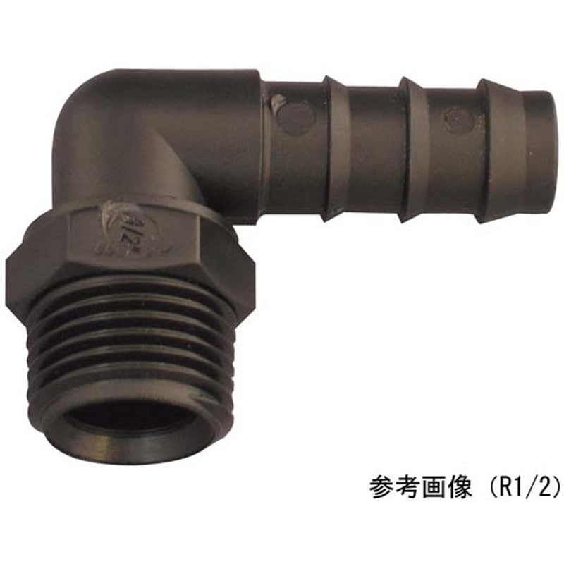 PHEM-1610 TEFEN PPタケノコ継手 オスエルボ アズワン 1個 PHEM-1610