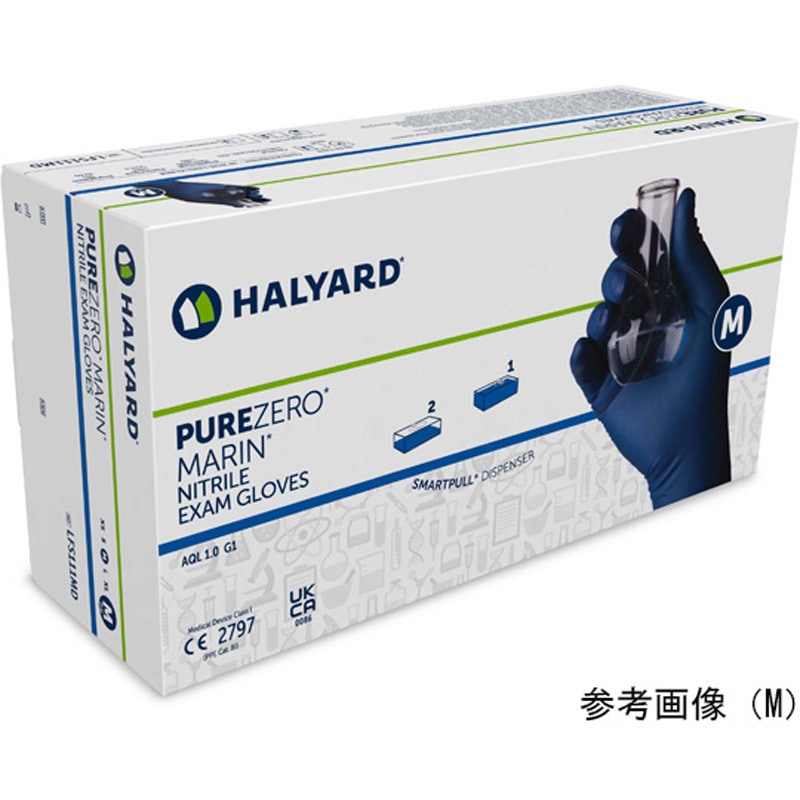 48769 ピュアゼロ マリン ニトリルグローブ 100枚×10箱入 1ケース(10箱