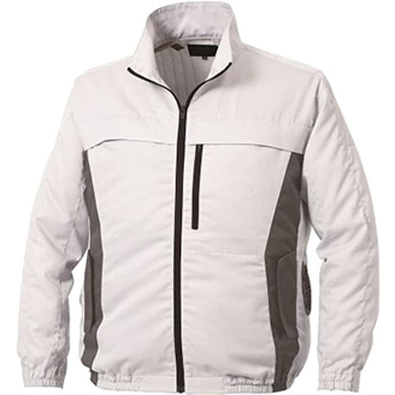 KU92340+SK23011R70 長袖ブルゾン エプロン付 + 空調服(R)スターターキット チャコールグレー KU92340+SK23011R70シリーズ 1セット 空調服 【通販モノタロウ】