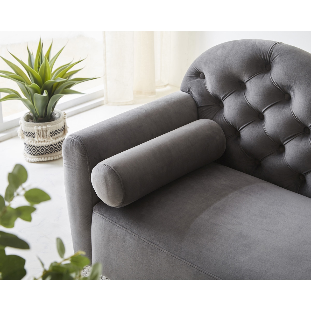 業務用店舗用ソファ 長椅子 グレー  右肘掛け SH-24-0020-GY イザベル 2.5P右肘 ソファ サンコウ グレー色 SH-24