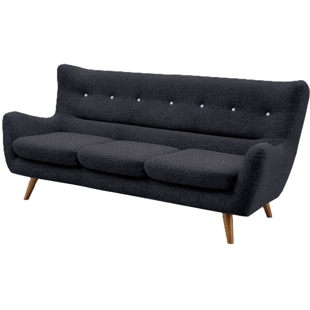 ファビオラ・ブリリッコ sp SH-24-0049-BK ファビオラ 3Pソファ サンコウ ブラック色 SH-24-0049