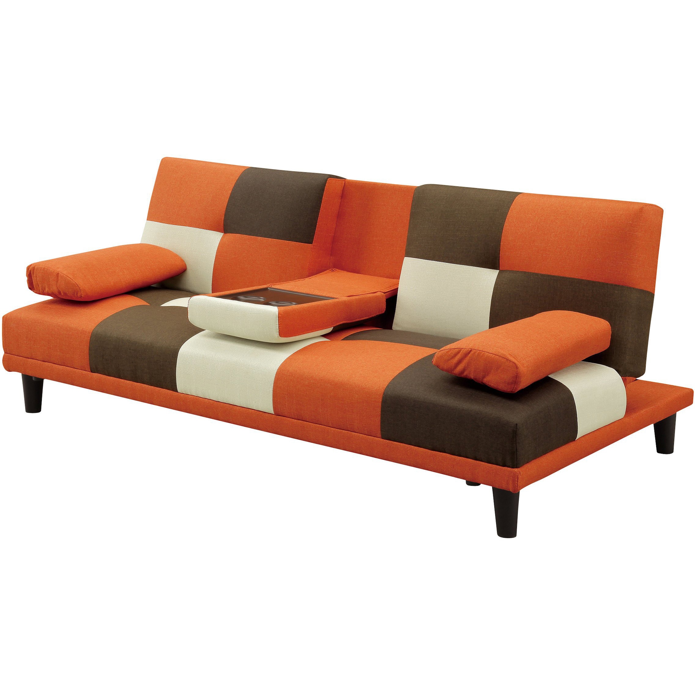 （124046）ソファベット　サンコウ　［オレンジ］ SH-24-0022-OR オーブ ソファベッド サンコウ オレンジ色 SH-24