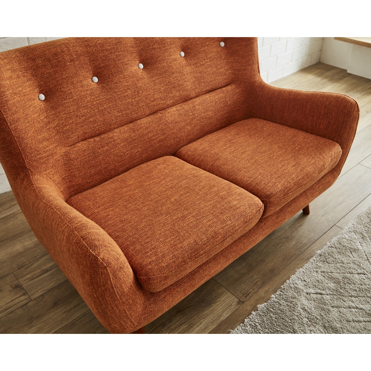 SH-24-0049-BK ファビオラ 3Pソファ サンコウ ブラック色 SH-24-0049