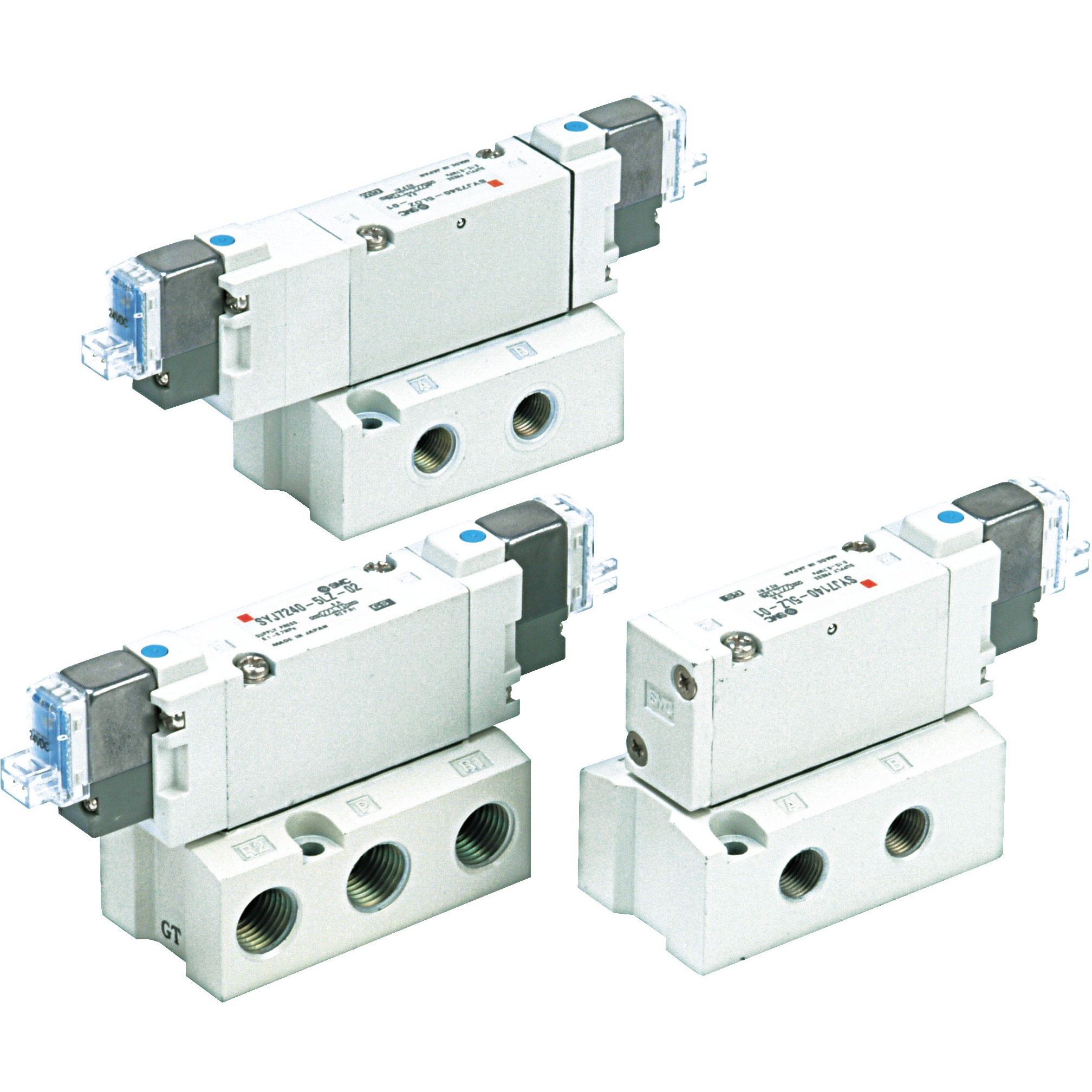 SYJ7240-5LZ-02-Q SYJ7000 Series 5ポートソレノイドバルブ 弾性体シール ベース配管形 バルブ単体 SMC 空気用 配管口径1/4サブプレート付  SYJ7240-5LZ-02-Q