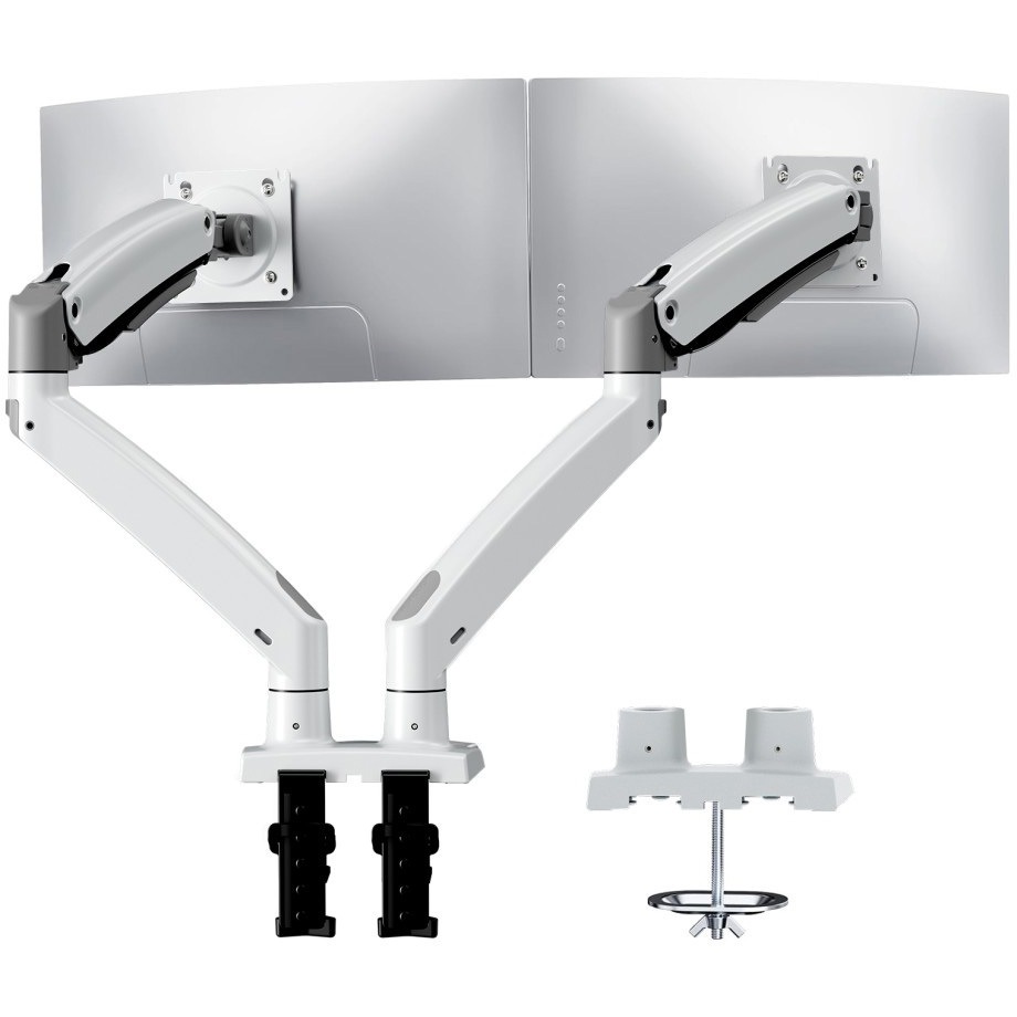 HUANUO デュアル モニターアーム 大型モデル HNDS33W HNDS33W モニターアーム HUANUO 荷重2～12kg クランプ式/グロメット式