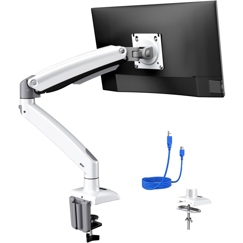 HNSS33W モニターアーム HUANUO 荷重2～12kg クランプ式/グロメット式