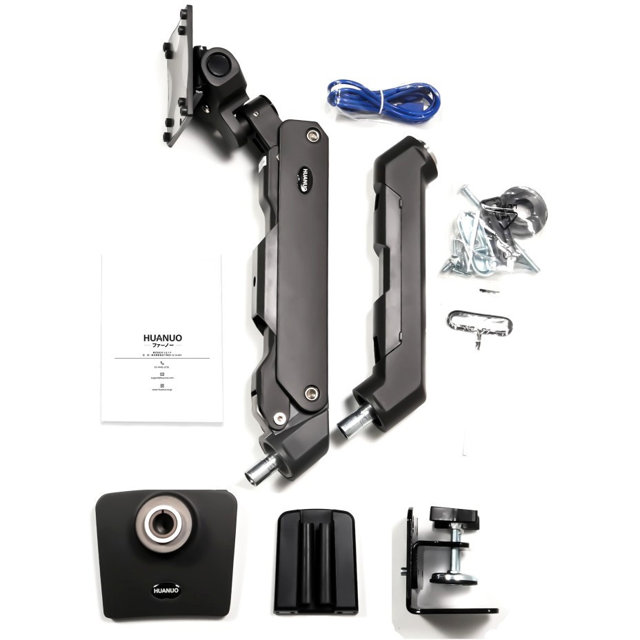 iiyama モニター 本体＋モニターアーム付 HNSS34G モニターアーム HUANUO 荷重5～16kg 適合モニターサイズ