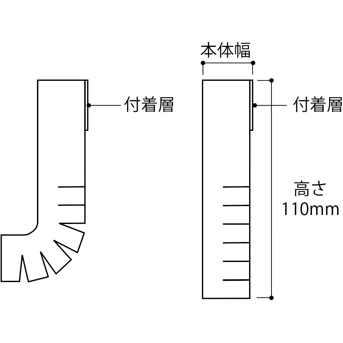 KT-コーナークッションA25 成形伸縮目地材 クラクタイト コーナークッション アーキヤマデ 幅25mm高さ110mm長さ1000mm  1箱(1.5m×40本) - 【通販モノタロウ】