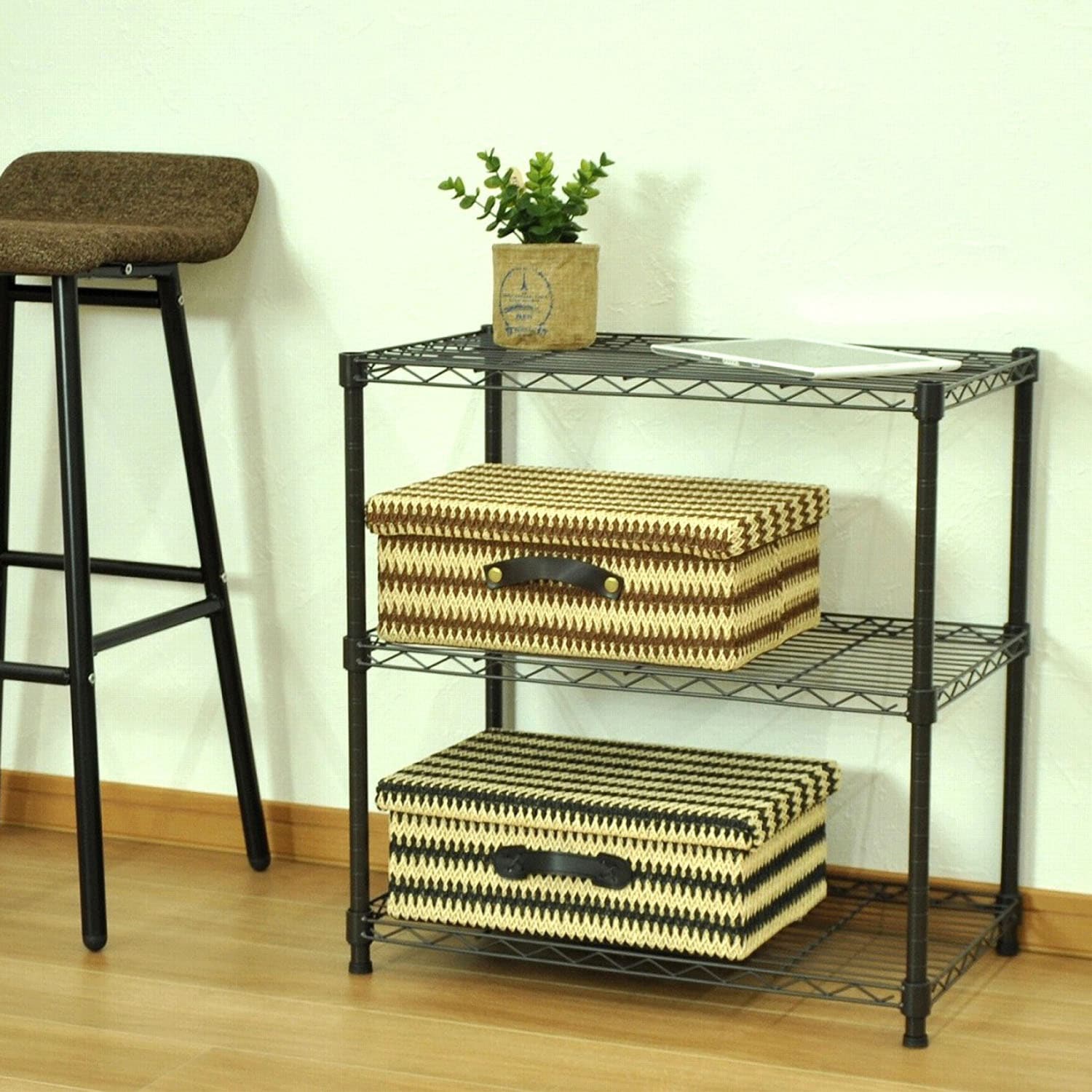 NS-6035BR 19Φスチールラックセット AIS (エイ・アイ・エス) 3段 棚