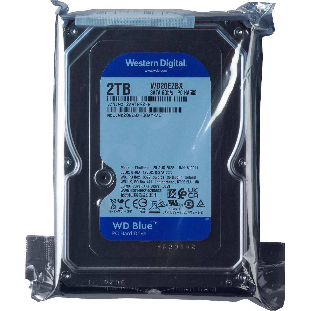WD20EZBX 内蔵ハードディスク 3.5インチ WD Blue 1台 Western Digital
