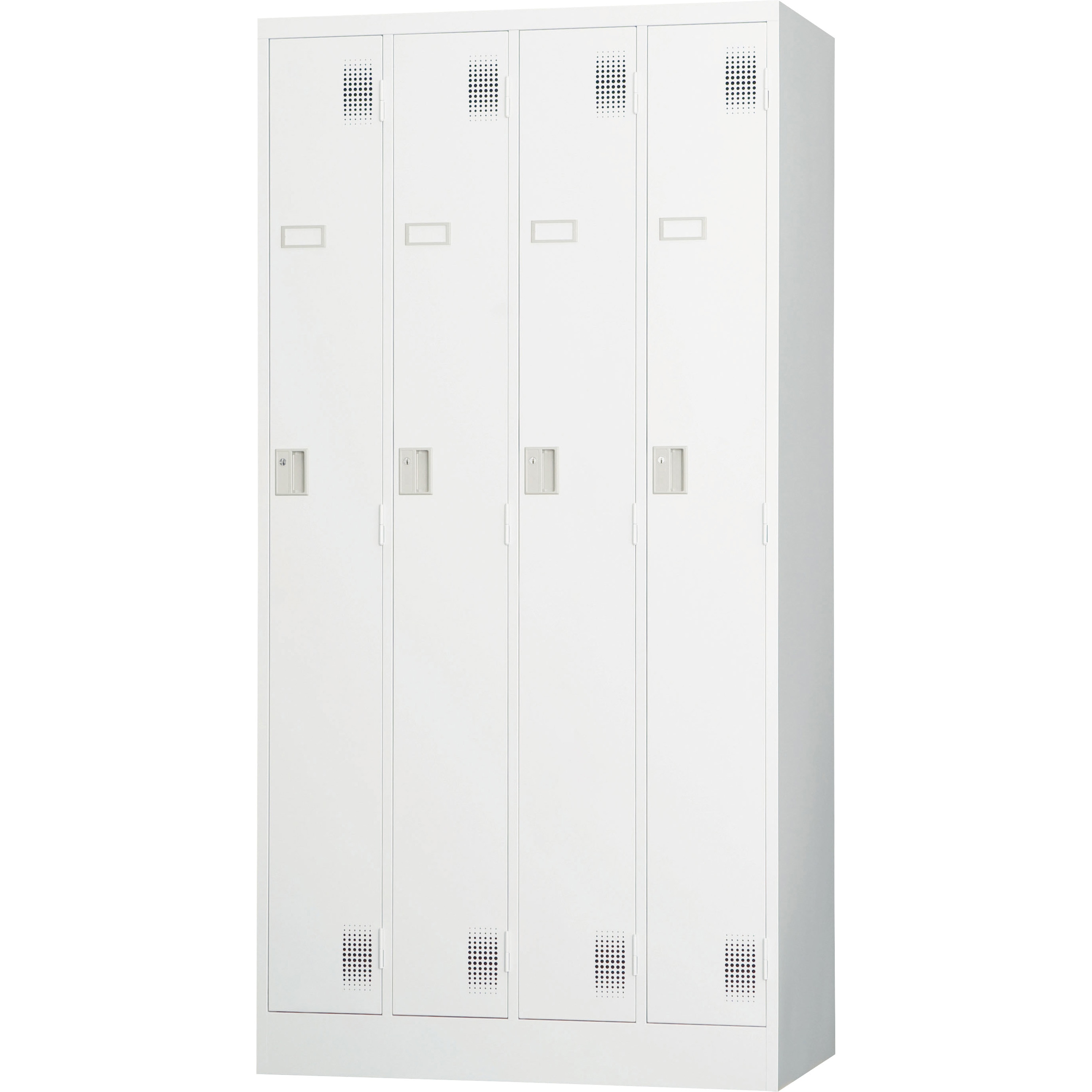 RFTLK-S4 TLKスタンダードロッカー ノーブランド 4人用 ホワイトグレー色 シリンダー錠